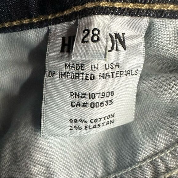 Hudson Women's Size 28 Muse Crop Skinny 5" Cuff Stretch Jeans - Picture 10 of 14